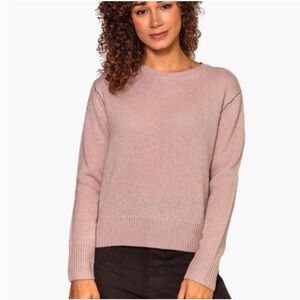 360 Sweater 100% Cotton Adobe Pink Ribbed Size Small